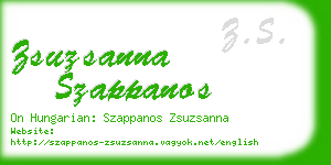 zsuzsanna szappanos business card